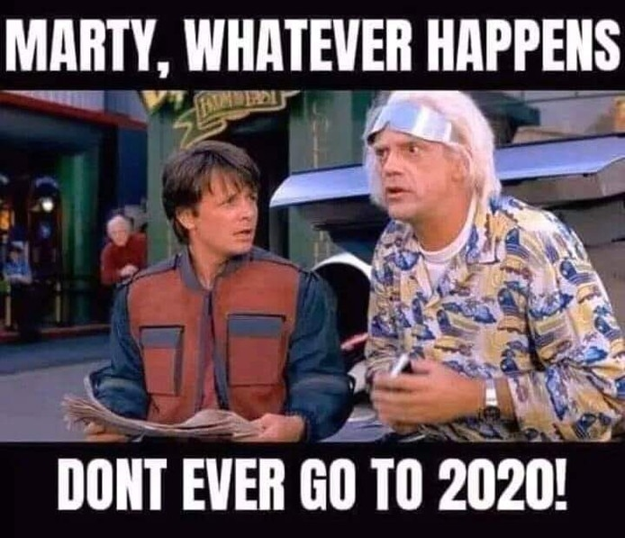 Back to the future meme do not go to 2020